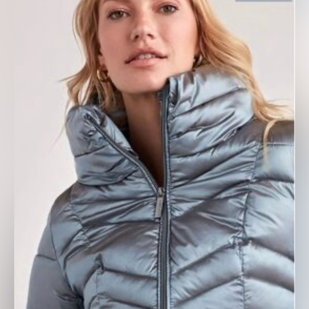 NWT- ELLEN TRACY PLUS SIZE gray puffer jacket